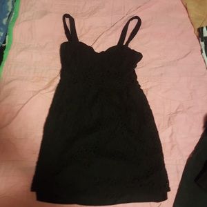 Black mini dress